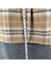 Merona 56% Wool 44% Polyester 100% Polyester Plaid Brown Gray White Coat Size XL - photo 7