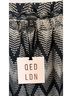Qed London Chevron-herringbone Black White Blouse Size L - photo 3
