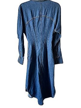 Cos Longline Denim Shirt Jacket Dress Casual Dress (view 2)