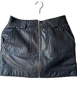 Topshop Faux Leather Skirt (view 1)