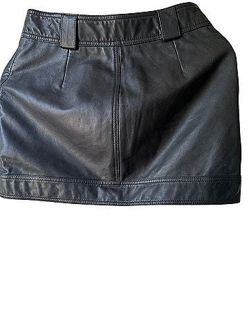 Topshop Faux Leather Skirt (view 2)