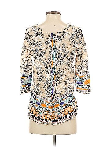 Maeve Maeve 3/4 Sleeve Silk Top (view 2)