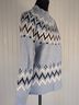 Rachel Zoe Fair Isle Blue Black Casual Sweaters Size S - photo 4