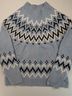 Rachel Zoe Fair Isle Blue Black Casual Sweaters Size S - photo 8