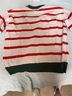 Target Stripes Pink Red Green Pullover Sweater Size L - photo 3
