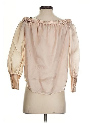 J.Crew Collection J.Crew Collection 3/4 Sleeve Silk Top (view 2)