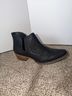 Roper 100% Leather Black Ankle Boots Size 11 - photo 5