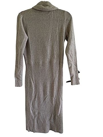Ann Taylor Shawl Collar Wrap Sweater Dress Casual Dress (view 2)