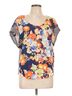Splendid 100% Rayon Orange Splendid Short Sleeve Blouse Size L - photo 1