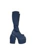 Naked wolfe Denim Platform Knee-High Boots Boots - photo 1