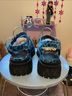 Delia's Leopard Print Blue Black Sandals Size 7 - photo 4