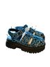 Delia's Leopard Print Blue Black Sandals Size 7 - photo 1