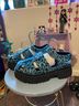 Delia's Leopard Print Blue Black Sandals Size 7 - photo 3