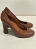 Coach 100% Leather Snake Print Brown Tan Heels Size 7 - photo 6