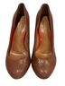 Coach 100% Leather Snake Print Brown Tan Heels Size 7 - photo 1