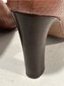 Coach 100% Leather Snake Print Brown Tan Heels Size 7 - photo 12