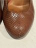 Coach 100% Leather Snake Print Brown Tan Heels Size 7 - photo 8