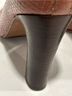 Coach 100% Leather Snake Print Brown Tan Heels Size 7 - photo 13