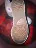 Converse 100% Canvas Gray Burgundy White Sneakers Size 8 - photo 4