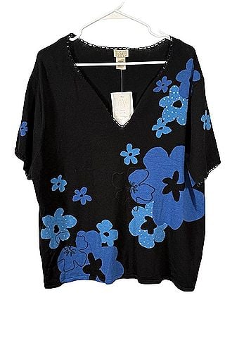 Sigrid Olsen Short Sleeve Blouse (view 1)