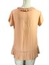 Ro & De 100% Polyester Pink Short Sleeve Blouse Size XS - photo 2