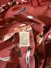 Daniel Rainn 100% Polyester Floral Red Short Sleeve Blouse Size M - photo 4