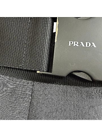 Prada Prada Belted Accent Midi Skirt in Grey Mohair Wool (view 2)