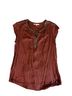DR2 100% Rayon Red Short Sleeve Blouse Size L - photo 1