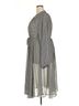 Torrid 100% Polyester Checkered-gingham Gray Torrid Casual Dress Size 3X - photo 4