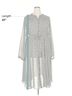 Torrid 100% Polyester Checkered-gingham Gray Torrid Casual Dress Size 3X - photo 5