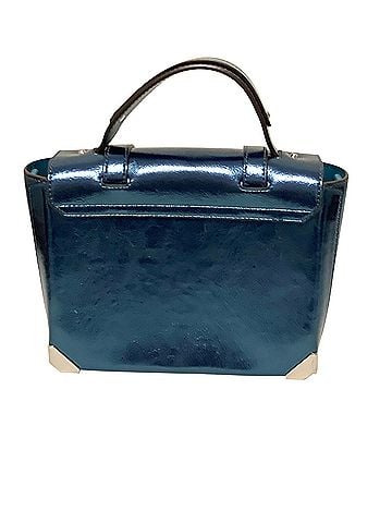 Michael Kors Manhattan Leather Satchel (view 2)