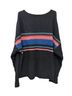 American Eagle Outfitters Black Pink Blue Teal Brown Pullover Sweater Size M - photo 2