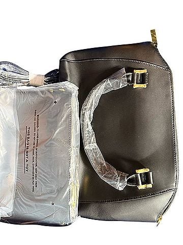 Joy Mangano Leather Satchel (view 2)