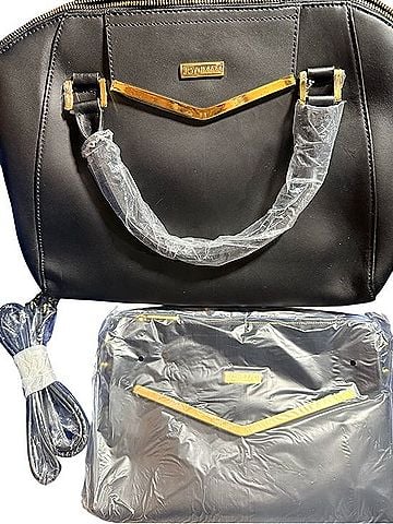 Joy Mangano Leather Satchel (view 1)
