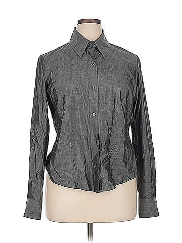 Faconnable Faconnable Long Sleeve Silk Top (view 1)