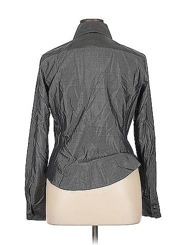 Faconnable Faconnable Long Sleeve Silk Top (view 2)