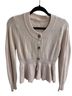 Title Unknown Ivory Cardigan Size S - photo 1