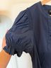 Bailey 44 Blue Short Sleeve Blouse Size XL - photo 3
