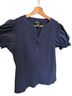 Bailey 44 Blue Short Sleeve Blouse Size XL - photo 1
