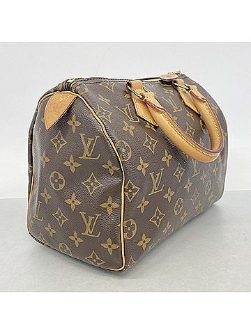 Louis Vuitton Louis Vuitton Monogram Speedy 25 Handbag M41109 Brown Women's (view 2)