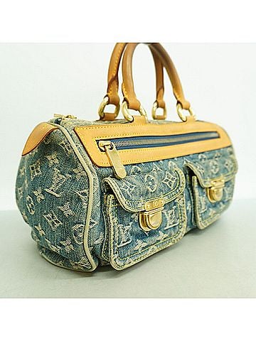 Louis Vuitton Louis Vuitton Monogram Denim Neo Speedy Handbag M95019 Blue Women's (view 2)