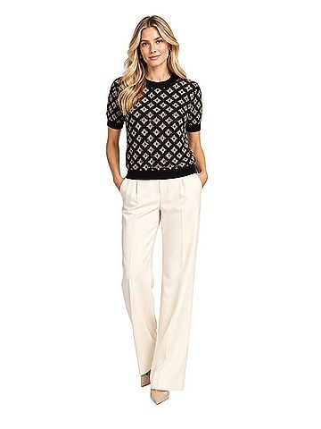 Alice + Olivia Short Sleeve Blouse (view 1)