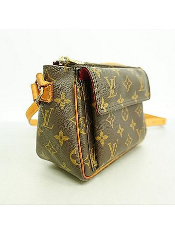 Louis Vuitton Louis Vuitton Monogram Vivacite PM Shoulder Bag M51165 Brown Women's (view 2)