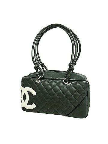 Chanel Chanel Cambon Lambskin Shoulder Bag, Black, Women's (view 1)