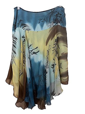 BCBGMAXAZRIA Silk Skirt (view 1)