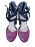 Faryl Robin Black Burgundy Heels Size 8 - photo 1