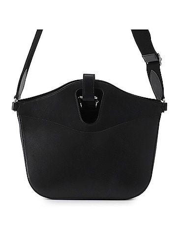 Hermès Hermes Attrage Tote Bag, Black Evergrain Canvas, U Stamp, HERMES Black, Handbag, (view 1)