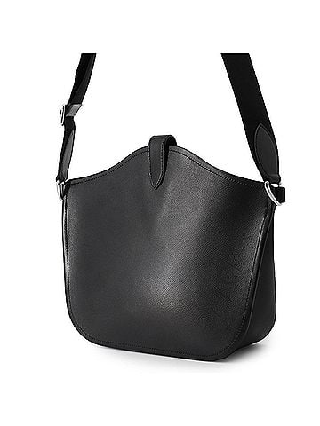 Hermès Hermes Attrage Tote Bag, Black Evergrain Canvas, U Stamp, HERMES Black, Handbag, (view 2)