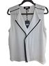 DKNY White Sleeveless Blouse Size L - photo 1