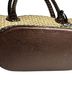 Brighton Straw Leather Basket Tote Bag Tote - photo 11